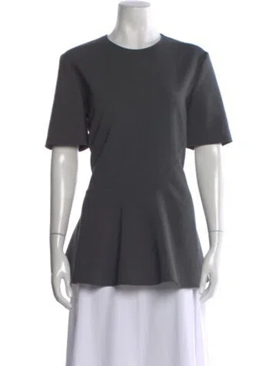 Pre-owned Stella Mccartney Wool Crew Neck Top In Gray