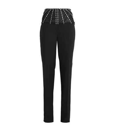 Stella Mccartney Wool Crystal Tailored Trousers