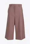 Stella Mccartney Trousers Tailoring Culotte Canvas In Brown