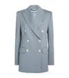 Stella Mccartney Wool Double-breasted Blazer In Blue