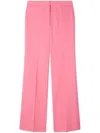 Stella Mccartney 'iconic' Salmon Pink Tailored Flared Pants In Pink