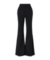 Stella Mccartney Wool Flared Pants In Black