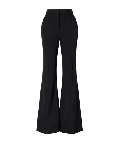 Stella Mccartney Wool Flared Pants In Black