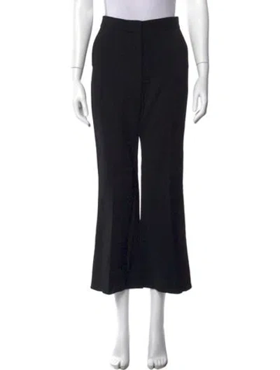 Pre-owned Stella Mccartney Wool Flared Pants In Black