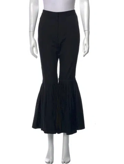Pre-owned Stella Mccartney Wool Flared Pants In Black