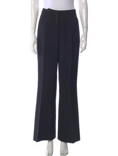 Pre-owned Stella Mccartney Wool Flared Pants In Blue