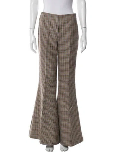 Pre-owned Stella Mccartney Wool Flared Pants In Multi