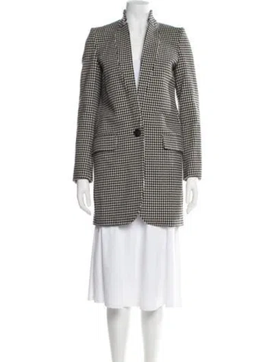 Pre-owned Stella Mccartney Wool Houndstooth Print Blazer In Multi