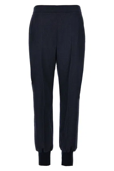 Stella Mccartney Wool Joggers In Blue