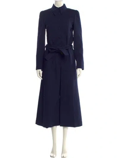 Pre-owned Stella Mccartney Wool Jumpsuit W/ Tags In Blue