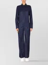 Stella Mccartney Wool Jumpsuit With Pockets And Collar