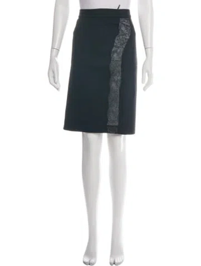 Pre-owned Stella Mccartney Wool Knee-length Dress In Black