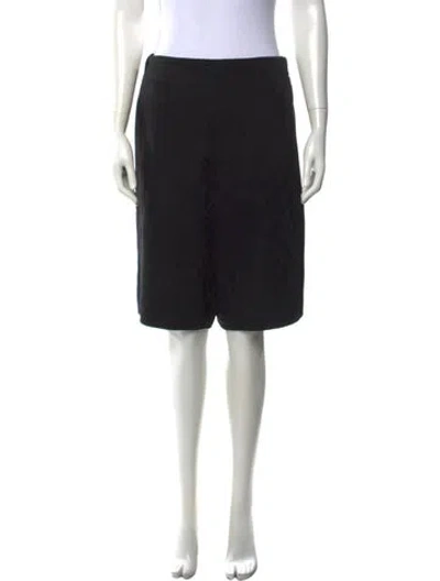 Pre-owned Stella Mccartney Wool Knee-length Shorts In Black