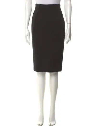 Pre-owned Stella Mccartney Wool Knee-length Skirt In Black