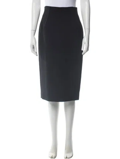 Pre-owned Stella Mccartney Wool Knee-length Skirt In Black