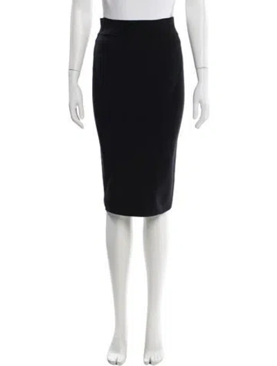 Pre-owned Stella Mccartney Wool Knee-length Skirt In Black