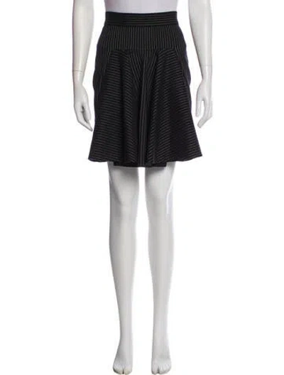 Pre-owned Stella Mccartney Wool Knee-length Skirt In Black
