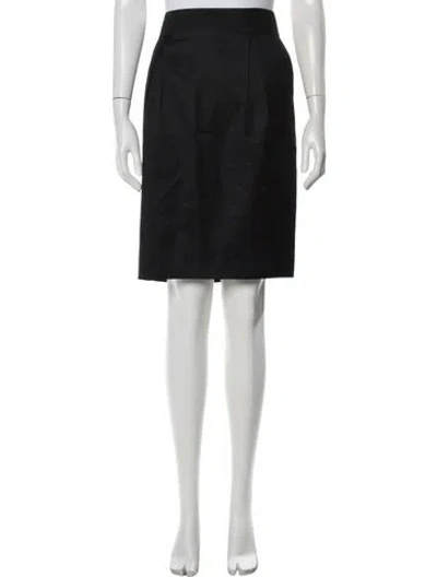 Pre-owned Stella Mccartney Wool Knee-length Skirt In Black