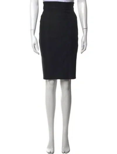 Pre-owned Stella Mccartney Wool Knee-length Skirt In Black