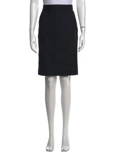 Pre-owned Stella Mccartney Wool Knee-length Skirt In Black
