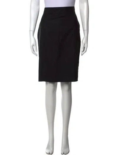 Pre-owned Stella Mccartney Wool Knee-length Skirt In Black