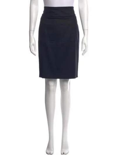 Pre-owned Stella Mccartney Wool Knee-length Skirt In Blue