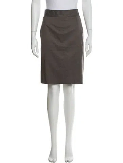 Pre-owned Stella Mccartney Wool Knee-length Skirt In Gray