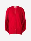 Stella Mccartney Long-sleeved Cardigan In Red