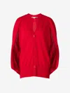 Stella Mccartney Long-sleeved Cardigan In Red