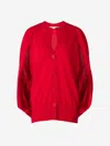 Stella Mccartney Long-sleeved Cardigan In Red