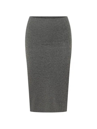 Stella Mccartney Wool Knit Pencil Skirt In Multi