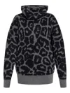 Stella Mccartney Wool Leopard Print Jumper In Black