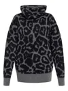 Stella Mccartney Wool Leopard Print Jumper In Black