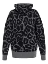 Stella Mccartney Wool Leopard Print Jumper In Black