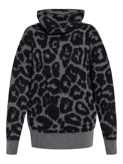 STELLA MCCARTNEY STELLA MCCARTNEY WOOL LEOPARD PRINT JUMPER