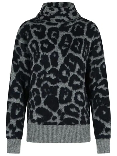 Stella Mccartney Grey Alpaca Blend Turtleneck Sweater