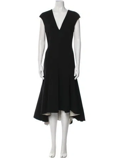 Pre-owned Stella Mccartney Wool Long Dress In Black