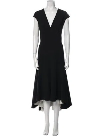 Pre-owned Stella Mccartney Wool Long Dress In Black