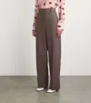 Stella Mccartney Tailored Flared Pants In Wool In Brown