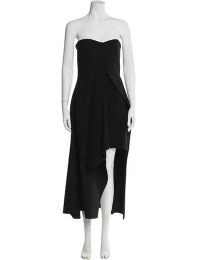 Pre-owned Stella Mccartney Wool Midi Length Dress In Black