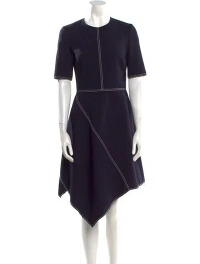 Pre-owned Stella Mccartney Wool Midi Length Dress In Blue