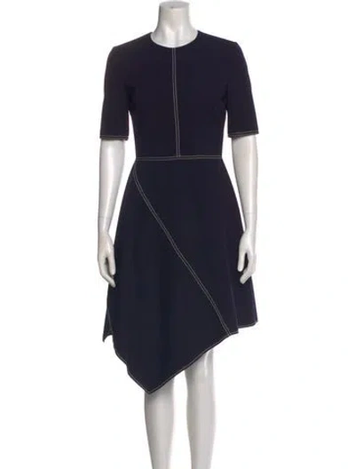 Pre-owned Stella Mccartney Wool Midi Length Dress In Blue