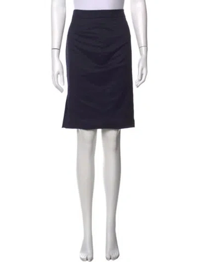 Pre-owned Stella Mccartney Wool Midi Length Skirt In Blue
