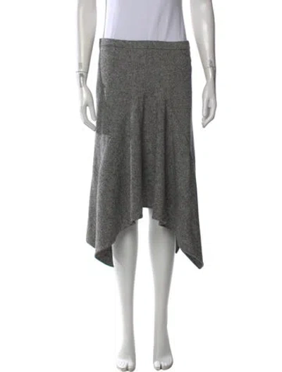 Pre-owned Stella Mccartney Wool Midi Length Skirt In Gray