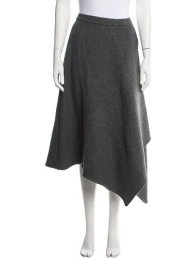 Pre-owned Stella Mccartney Wool Midi Length Skirt In Gray