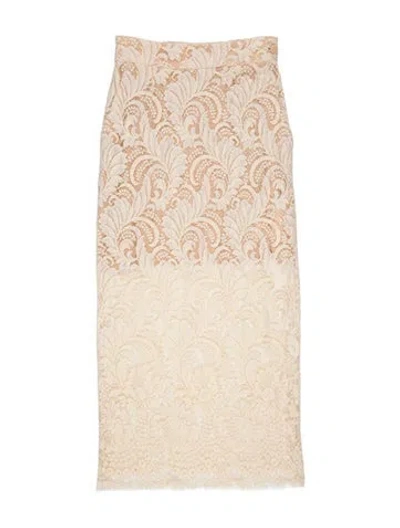 Pre-owned Stella Mccartney Wool Midi Length Skirt In Neutral