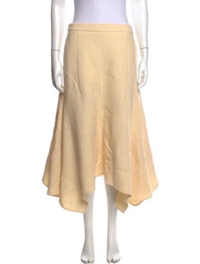 Pre-owned Stella Mccartney Wool Midi Length Skirt In Neutrals