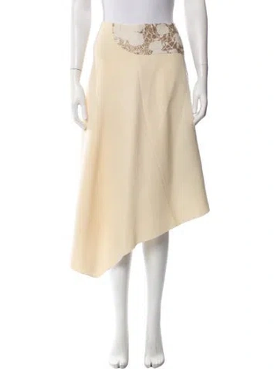 Pre-owned Stella Mccartney Wool Midi Length Skirt In Neutrals