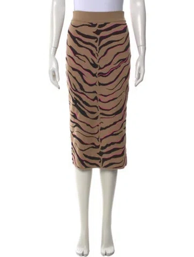 Pre-owned Stella Mccartney Wool Midi Length Skirt W/ Tags In Neutral