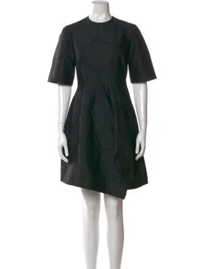 Pre-owned Stella Mccartney Wool Mini Dress In Black